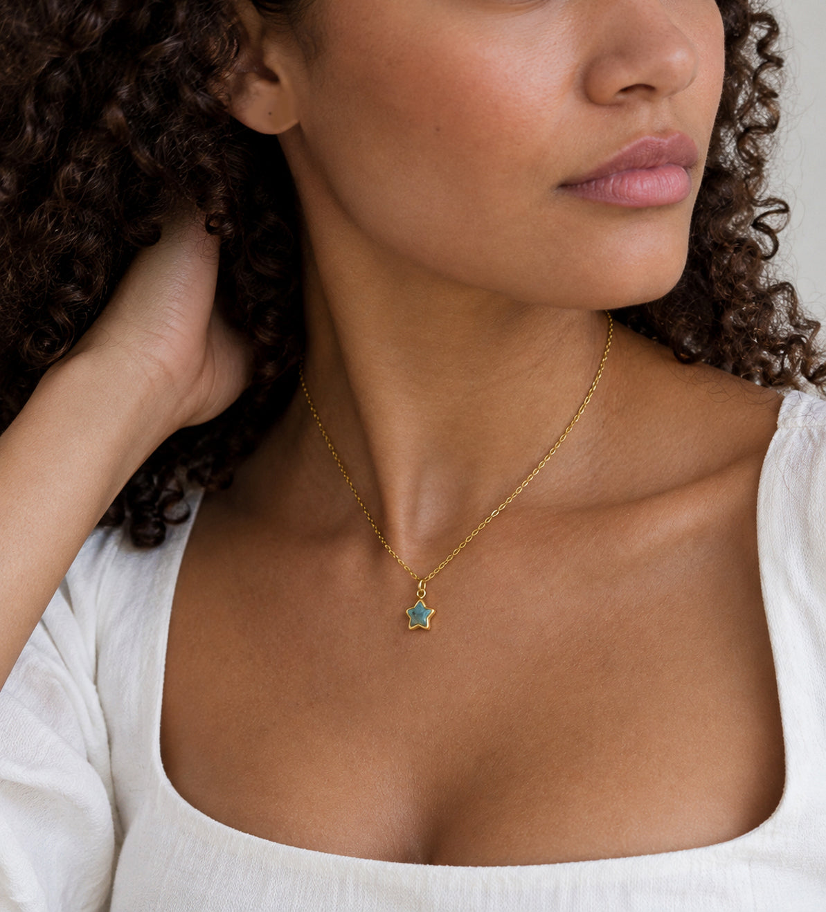 Star Necklace: Labradorite