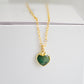 Emerald Heart Pendant in 14k Gold Filled