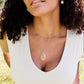 Raw Rose Quartz Crystal Necklace