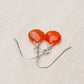 Orange Carnelian Dangle Earrings