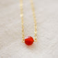 Carnelian Coin Necklace
