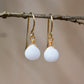 Small Natural White Milky Quartz Earrings
