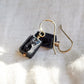 Raw Black Tourmaline Earrings