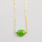 Green Chrysoprase Necklace, Sterling Silver or 14k Gold Filled