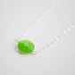 Green Chrysoprase Necklace, Sterling Silver or 14k Gold Filled