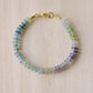 Natural Multi Color Fluorite Gemstone Bracelet