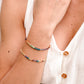 Real Gemstone Chakra or Rainbow Pride Bracelet. Handmade with garnet, carnelian, CZ, emerald, topaz, lapis lazuli, and amethyst in gold or silver. 